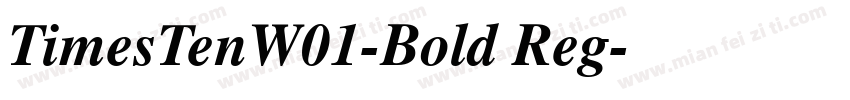 TimesTenW01-Bold Reg字体转换